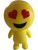 Yellow Heart Eyes Emoticon Emoji Squeaky Squeeze Figure Relief Toy