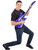 Inflatable Dark Blue Hero Costume Party Decoration Guitar