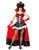 Womens Sexy Alice In Wonderland Red Queen Costume Dress With Overskirt