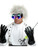 Adults Mad Scientist Costume Accessory Kit With Goggles Wig Gloves And Syringe