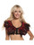 Womens Spicy Sexy Red Faux Feather Top With Lace Backing Costume Accessory