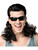 Adult's Mens Redneck Glasses With Curly Strap Black Wig Costume Accessory