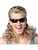 Adult's Mens Redneck Glasses With Curly Strap Blonde Wig Costume Accessory
