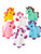 Mystical Rubber Unicorns Bath Toys Party Favors Set Of 12