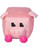 Plush Pink Pixel Farm Pig Stuffed Animal Toy 8"x6"
