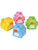 Pixel Square Rubber Ducks Duckies Bath Toys Party Favors Set Of 12