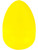 Jumbo 8" Translucent Yellow Plastic Easter Surprise Egg Decorations