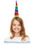 Soft Plush Rainbow Mystical Magical Unicorn Horn Headband Costume Accessory