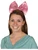 Big Pink Bowtie Sequin Light Up Flashing Bow Headband Costume Accessory