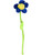 Valentine's Day Sweetheart Single Plush Blue Daisy Flower Costume Accessory