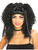 Living Doll Black Curly Ponytail Wig Women's Costume Accessory