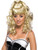 Spicy Girl Rock Star Blonde Ponytail Bun Wig Women's Costume Accessory