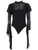 Womens Victorian Era Gothic Vampire Blackout Bodysuit Costume Accessory