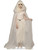 Womens Victorian Era Gothic Ghost White Hooded Cape Costume Accessory