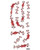 Stapled Horror Monster Trauma Victim Tattoos Costume Accessory