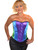 Womens Satin Rainbow Fullbust Rear Lacing Costume Corset