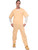 Adult Mens Chain Gang Prisoner Beige Prison Suit Costume