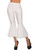 Womens 70s Disco Crop Bell Bottom White Costume Pants