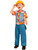 Child's Boys Bob The Builder Construction Worker Jumpsuit Costume