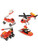 Building Bricks Block Mania Firefighter Vehicle Crane Truck Toy