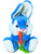 Plush Purple Easter Bunny With Carrot Animal Cuddly Toy Decoration