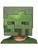 Child's Minecraft Zombie Mob Monster Half Mask Mojang Costume Accessory