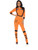 Women's Orange Lift Off Astronaut Jumpsuit Costume