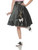 Women's 50s Black Satin Poodle Skirt Costume