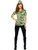 Adult's Womens Army Shirt and Hat Costume