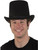 Adults Black Felt Coachman Top Hat Costume Accessory