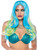 Adult's Women's Mystic Hue Long Wig Costume Accessory