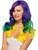 Adult's Women's Carnival Tri-Color Wavy Wig Costume Accessory