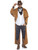 Adult's Men's Faux Suede Brown Western Coat Costume Accessory