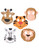 Child's Set of 12 Foam Zoo Animal Party Masks Costume Accessory