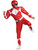 Mens Classic Mighty Morphin Power Rangers Red Ranger Muscle Costume