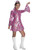 Girl's 70s Pink Disco Princess Dress Costume