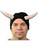 Devils Horns With Black Beanie Hat Costume Accessory