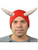 Devils Horns With Red Beanie Hat Costume Accessory
