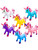 Mythical Blue Unicorn 24" Inflatable Toy Decoration