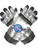 Child's Silver Astronaut Gloves Costume Accessory