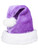 Christmas Purple Plush Faux Fur Trim Santa Hat Costume Accessory