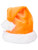 Christmas Orange Plush Faux Fur Trim Santa Hat Costume Accessory
