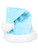 Christmas Light Blue Plush Faux Fur Trim Santa Hat Costume Accessory