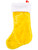 Christmas Yellow Plush Faux Fur Trim 16" Classic Stocking