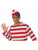 Where's Waldo Striped Hat Costume Accessory