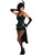 Wild West Saloon Burlesque Showgirl Turquoise Womens Costume