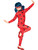 Girls Miraculous Ladybug Superhero Suit Costume