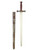 Renaissance Knight Gold Halloween Costume Accessory Toy Sword