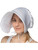 Women's Puritan Handmaid Large White Bonnet Hat Costume Accessory