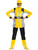 Childs Girl's Classic Power Rangers Beast Morphers Yellow Ranger Costume